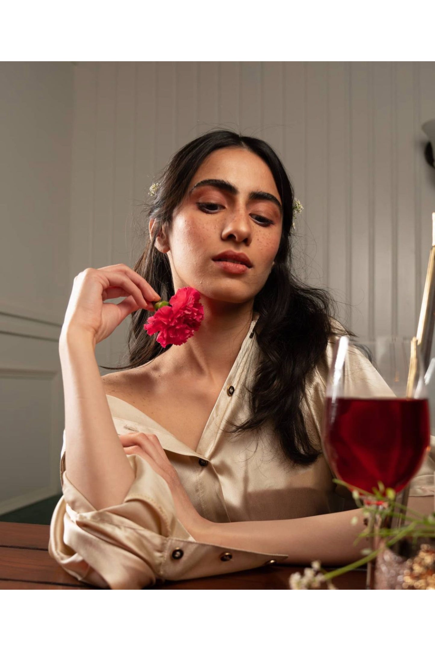 SATIN SHIRT