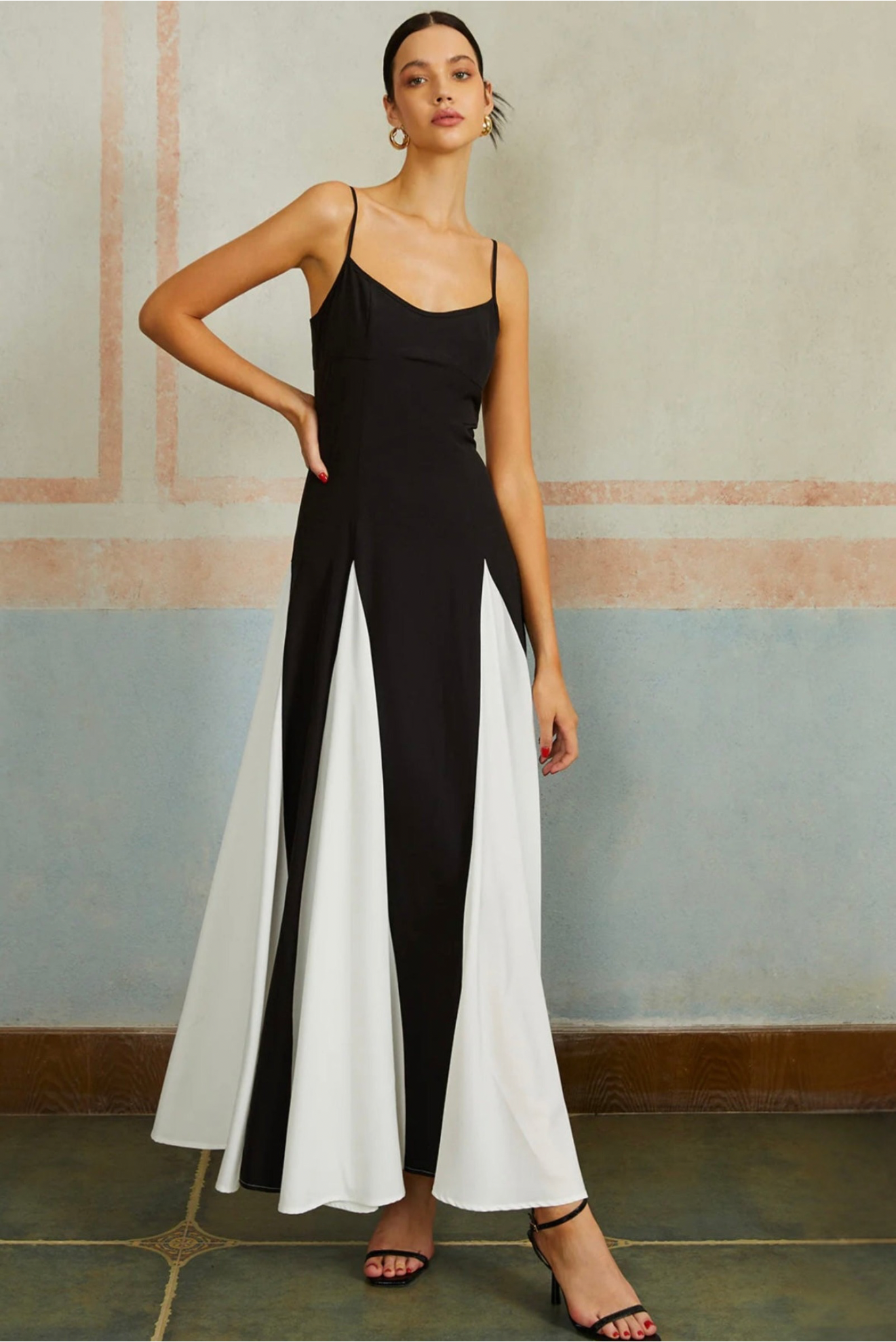 CONTRAST PANEL DRESS Goose CONTRAST PANEL DRESS Goose