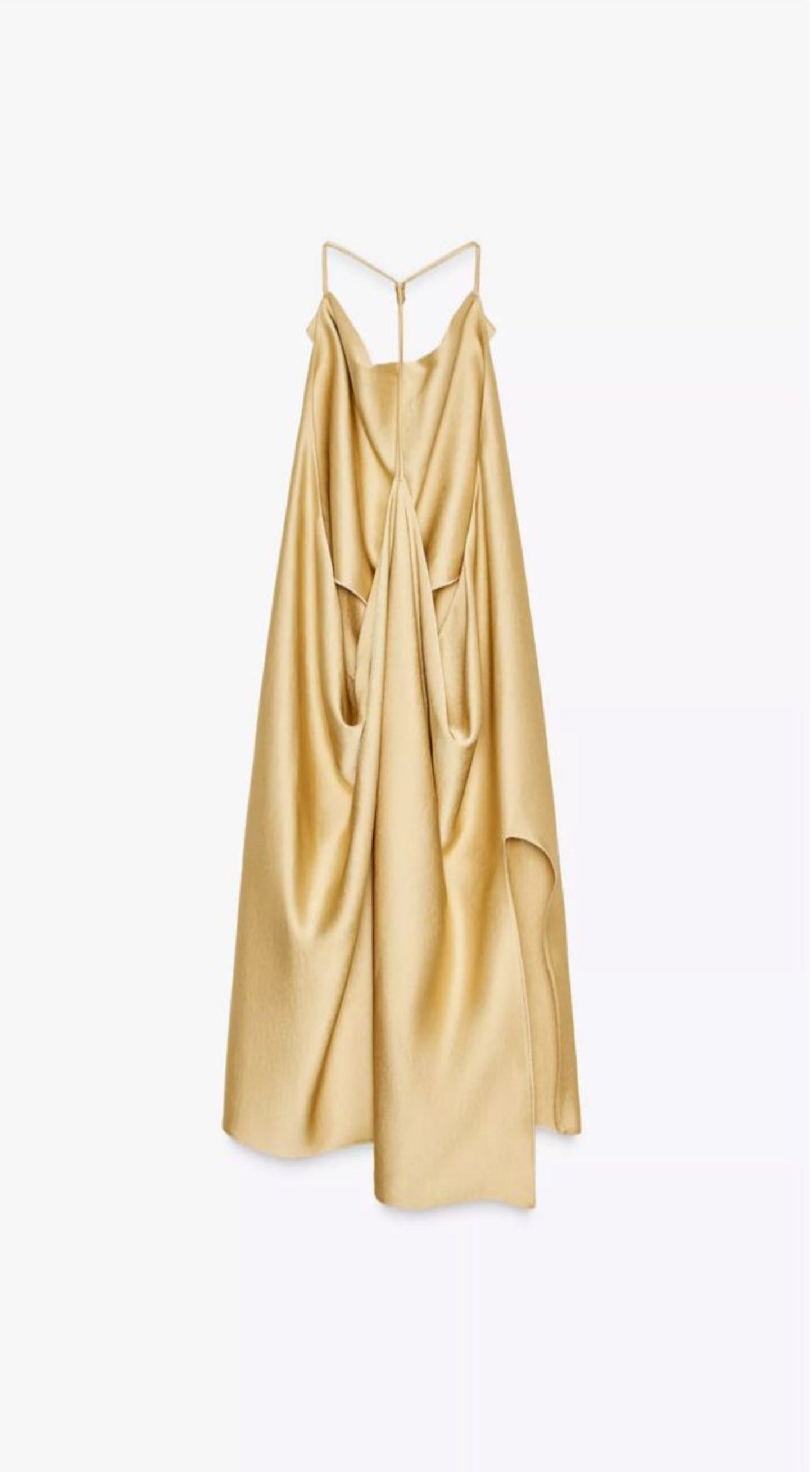 SATIN TOP WITH CUT-OUT BACK