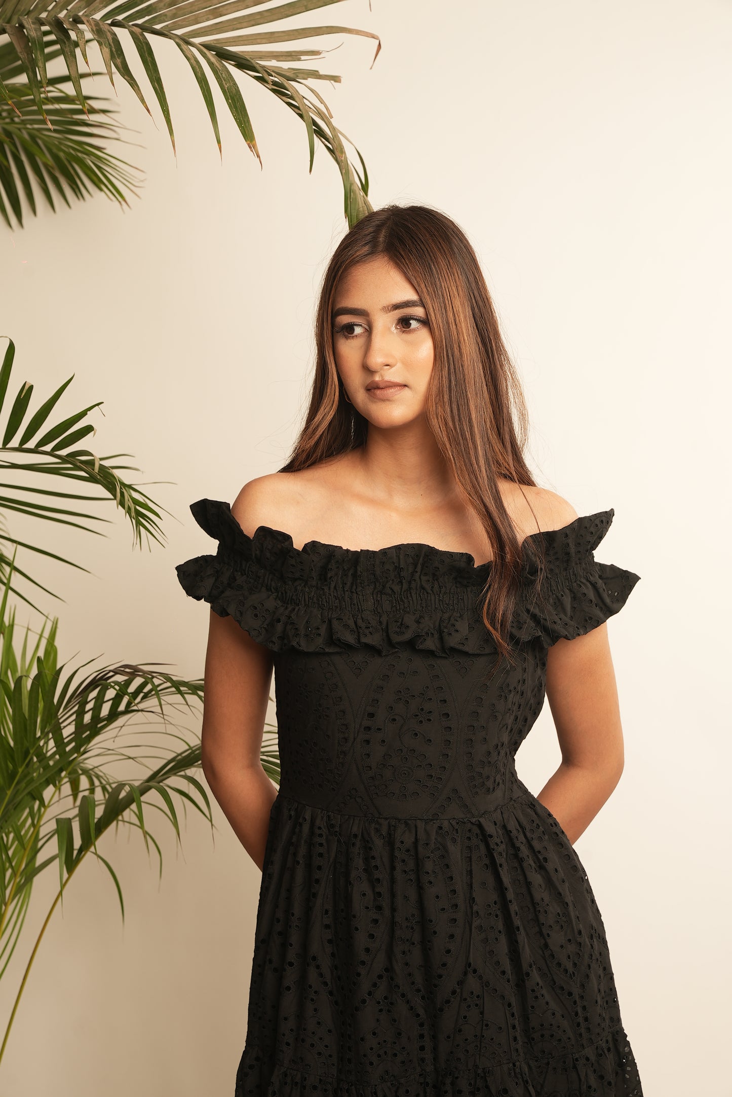 SCHIFFLI MAXI DRESS