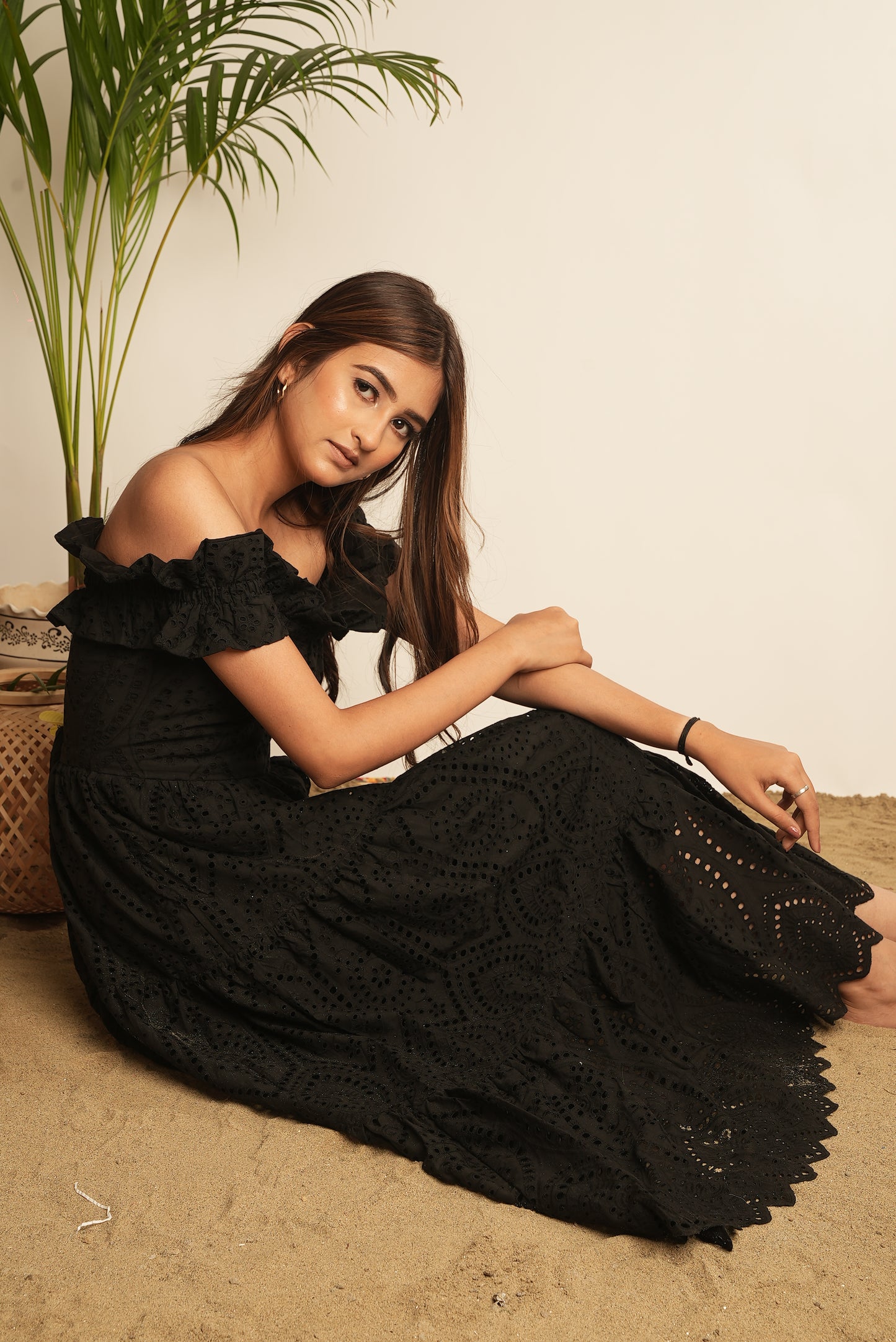 SCHIFFLI MAXI DRESS