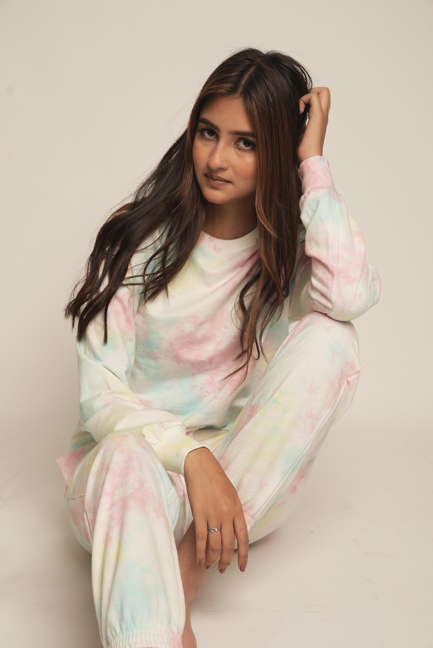 TIE AND DYE COTTON LOUNGE WEAR SET