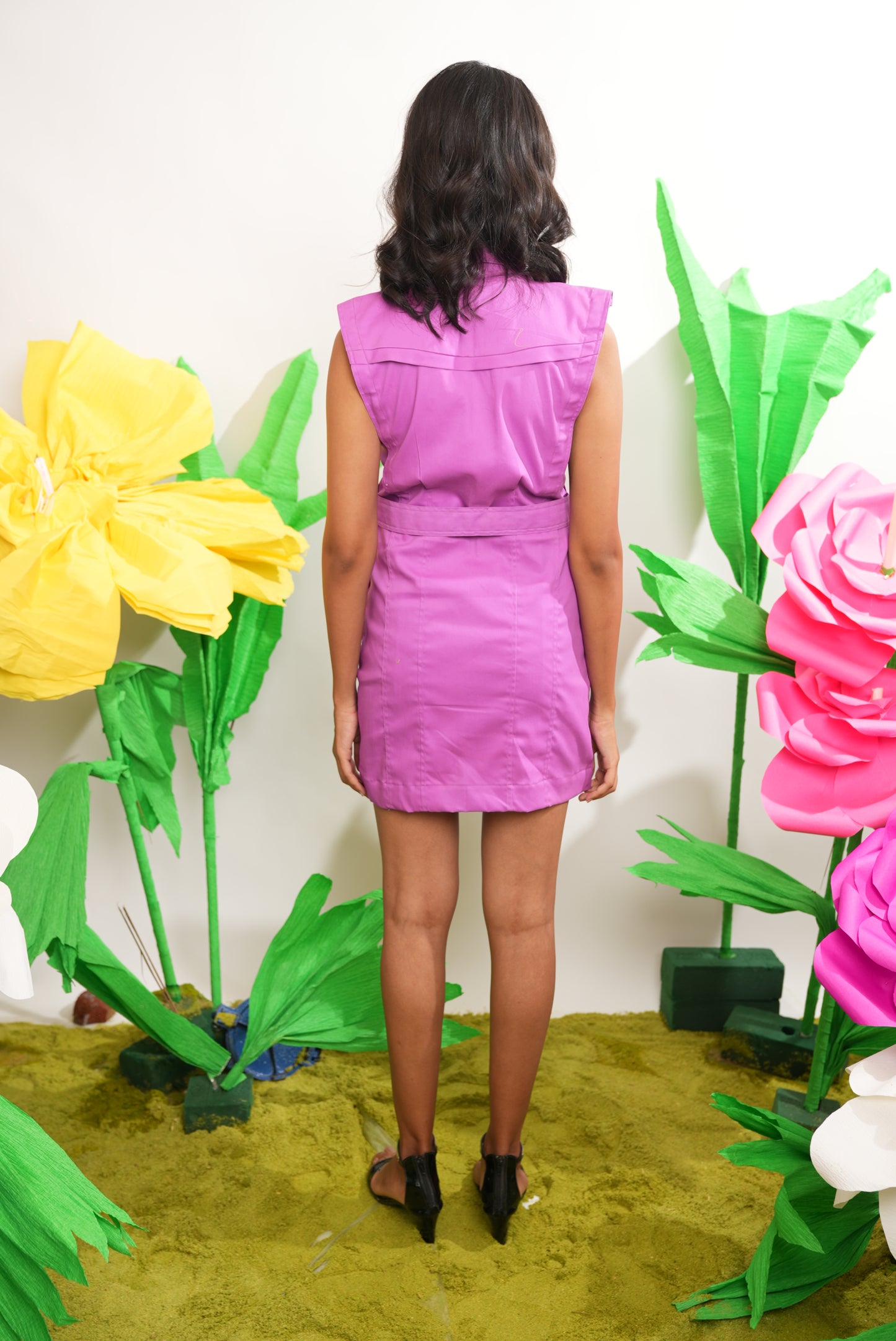 ORCHID DENIM SHIRT DRESS