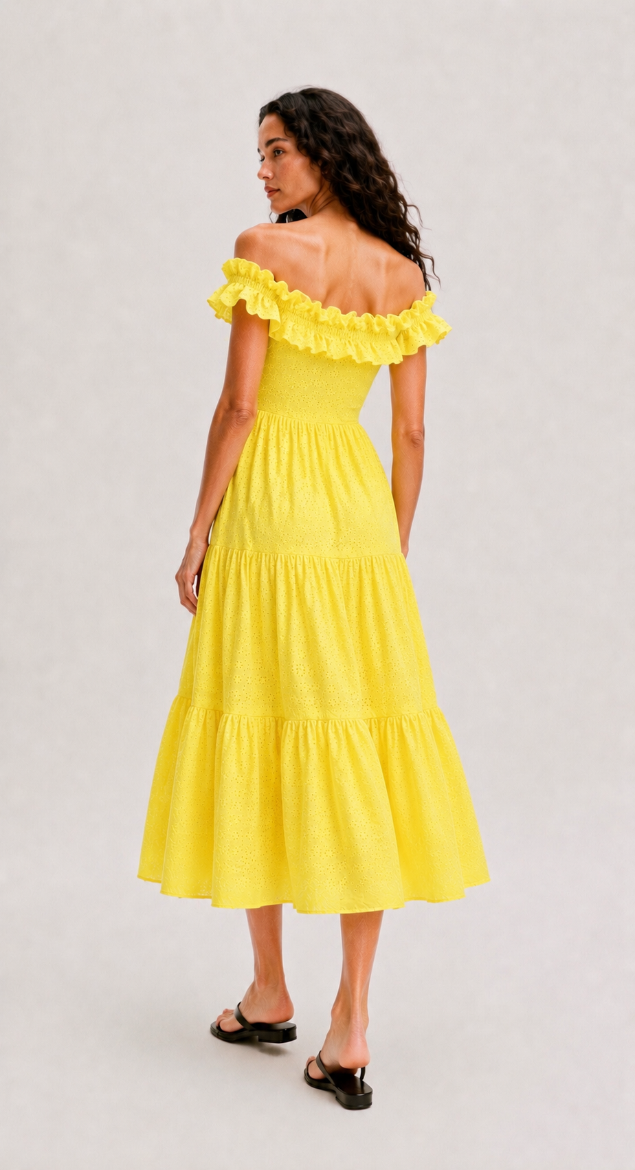 YELLOW SCHIFFILI MAXI DRESS
