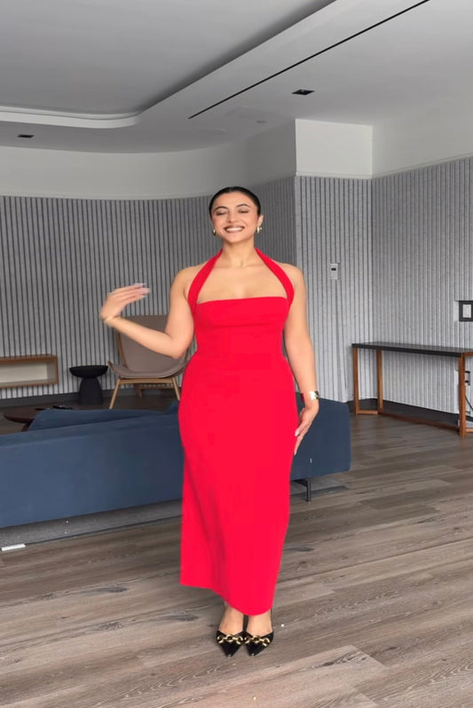 RED LONG DRESS