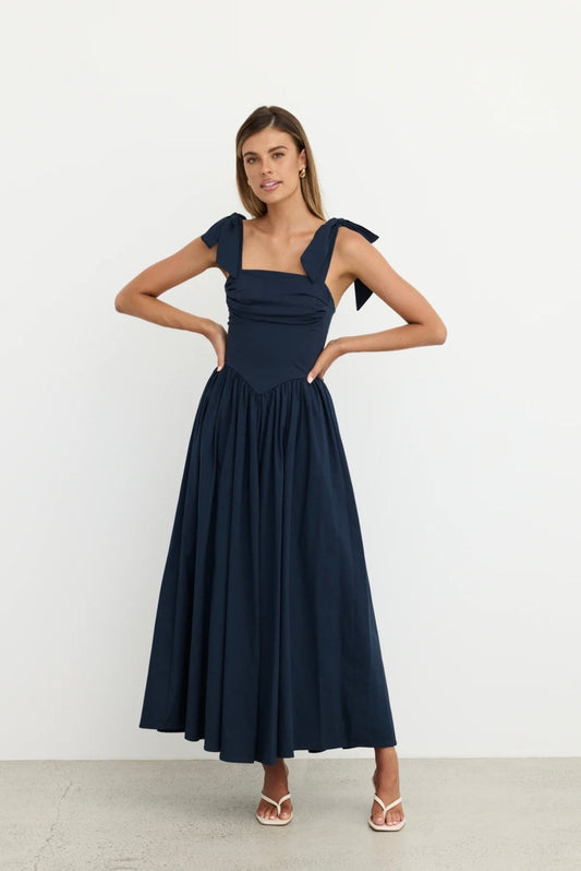 NAVY MAXI DRESS