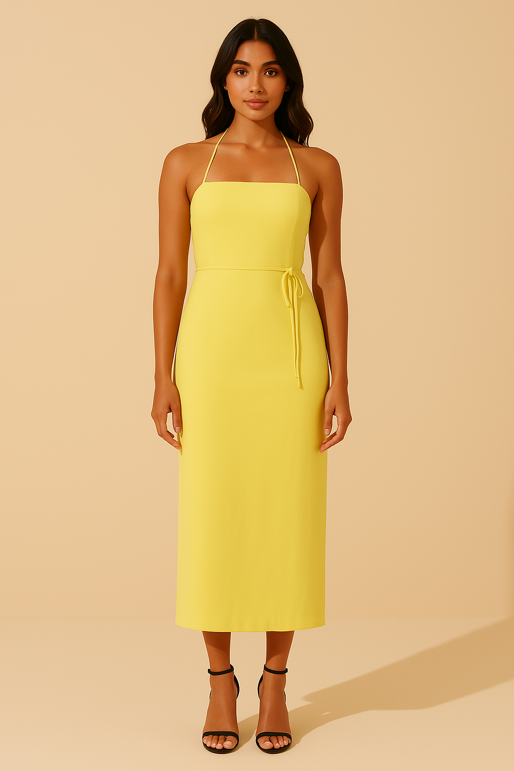 BUTTER YELLOW STRAIGHT DRESS