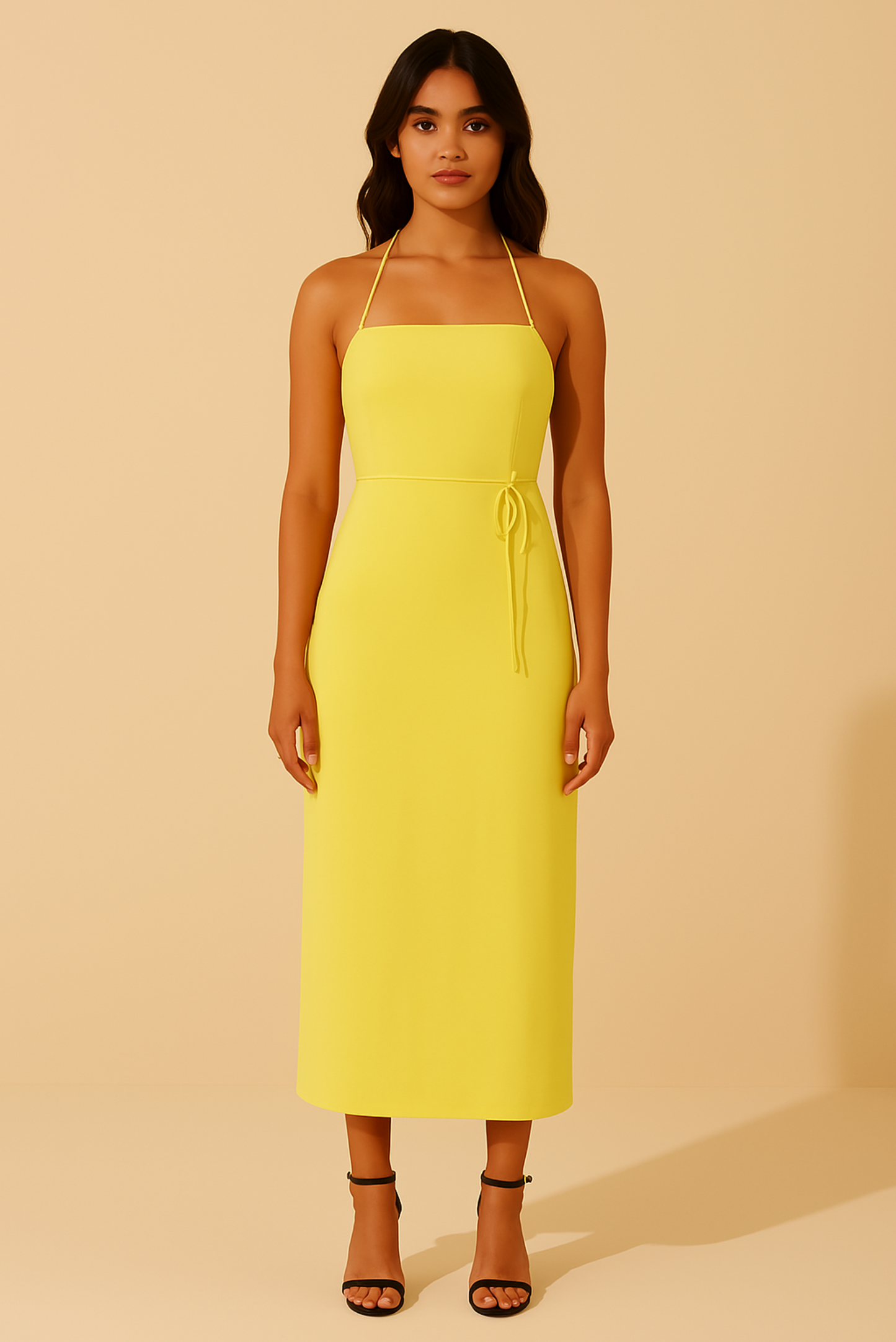 BUTTER YELLOW STRAIGHT DRESS