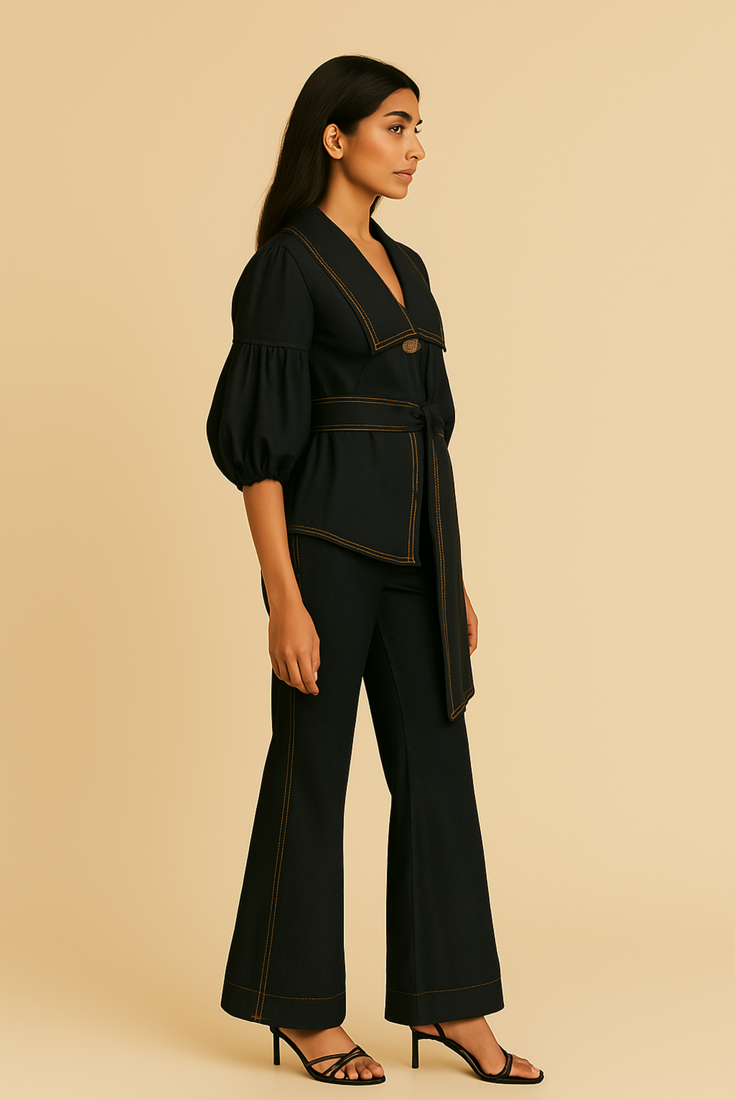 BLACK DENIM CO-ORD SET
