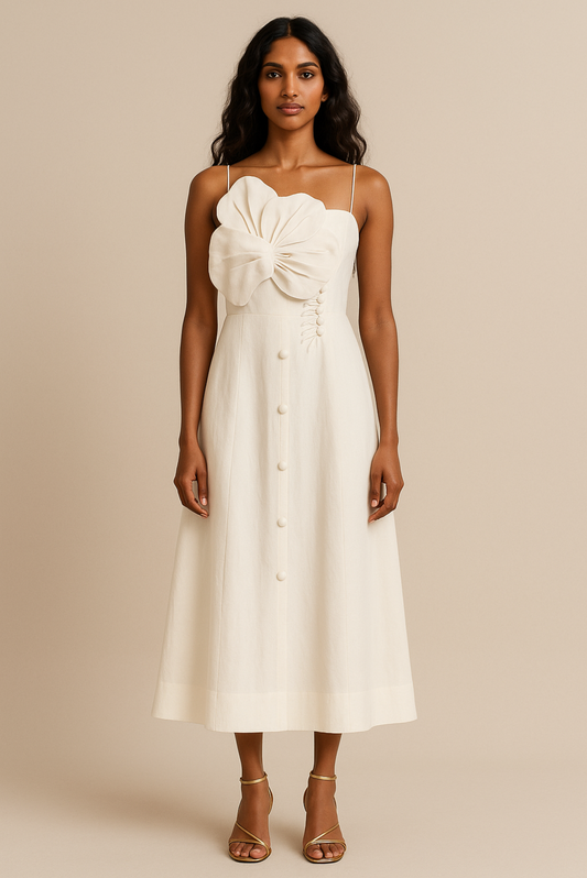 WHITE BLOOM DRESS